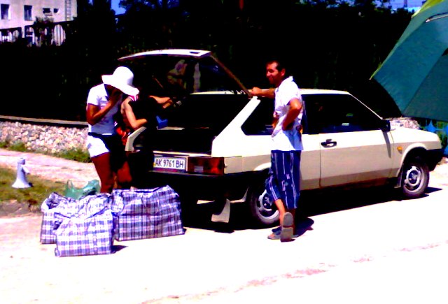 Евпатория. Пляж. Торговля Евпатория. Пляж. Торговля