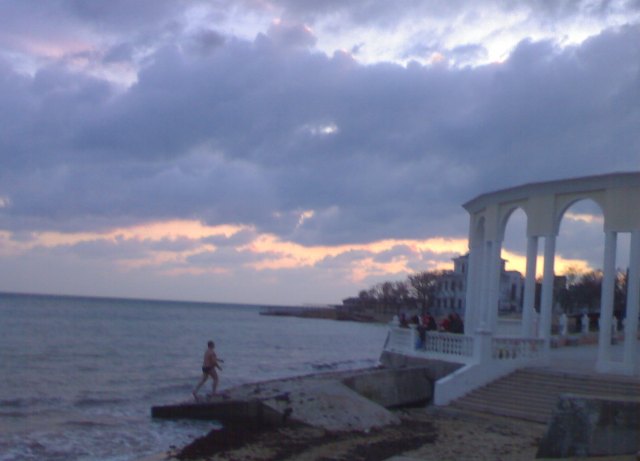 Евпатория 1 января 2011 морж Евпатория 1 января 2011 морж