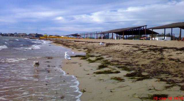 Евпатория осень пляж Евпатория осень пляж