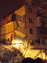 Взрыв жилого дома в Евпатории